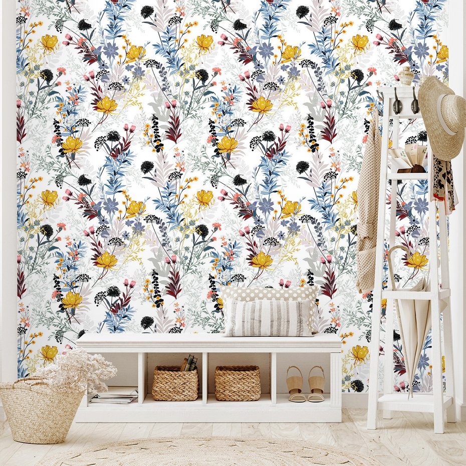 Tapeta - kwiaty, liście, rośliny