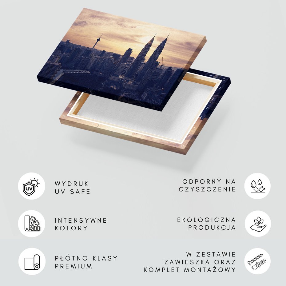 Obraz na płótnie - miasto, budynki, panorama