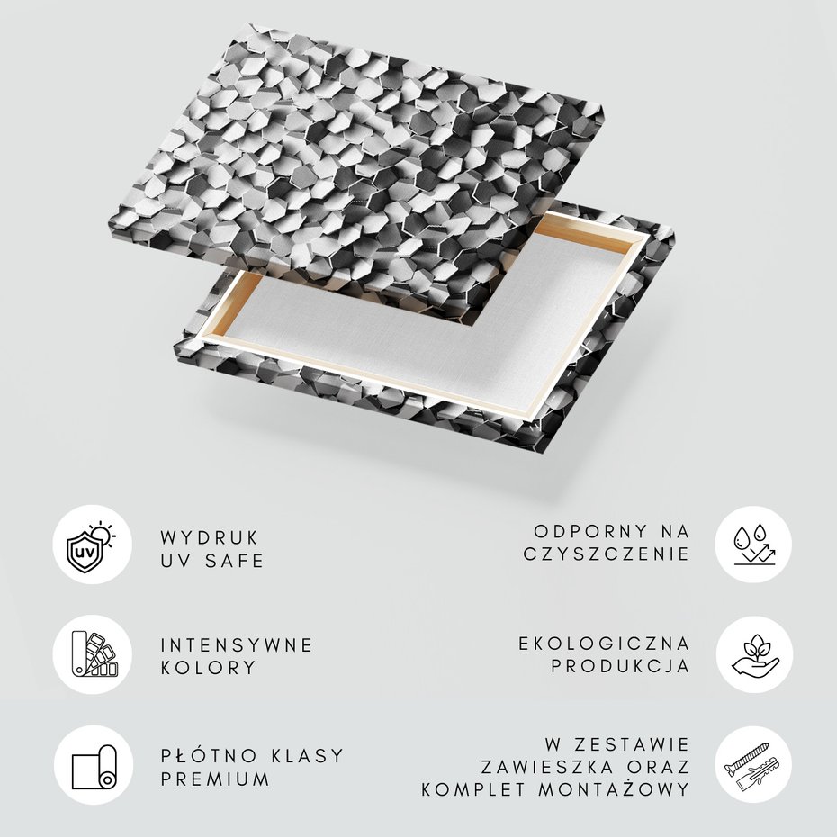 Obraz na płótnie - abstrakcja, geometria, tekstura