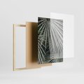 Zestaw obrazy w ramie, plakaty - liście, palmy, tropikalne - rama drewno