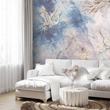 Fototapeta - loft, żurawie, akwarela