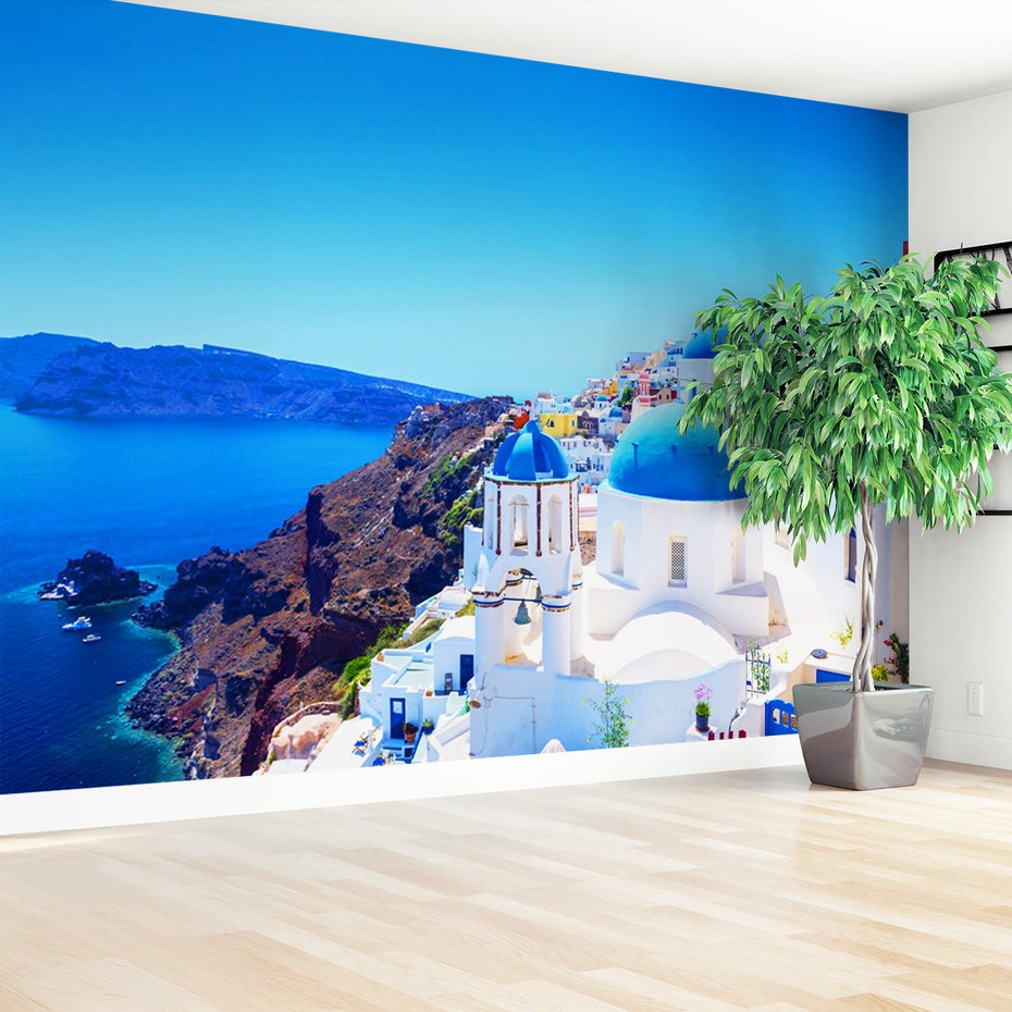 Fototapeta - Santorini, Grecja, morze