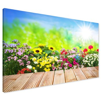 Obraz na płótnie - kwiaty, słoneczniki, ogród