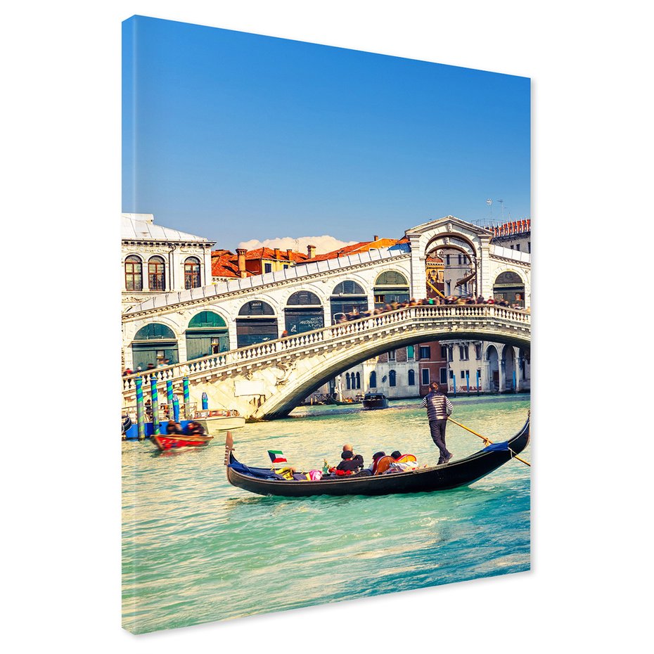 Obraz na płótnie - Wenecja, gondola, most