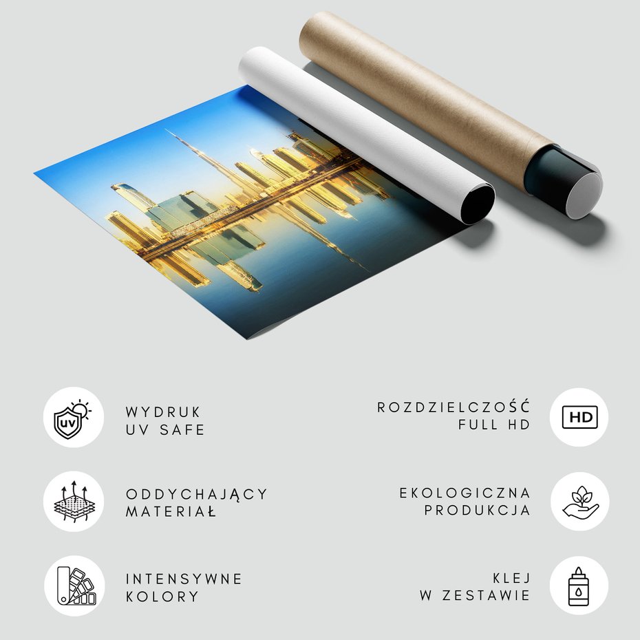 Fototapeta - dubai, miasto, panorama