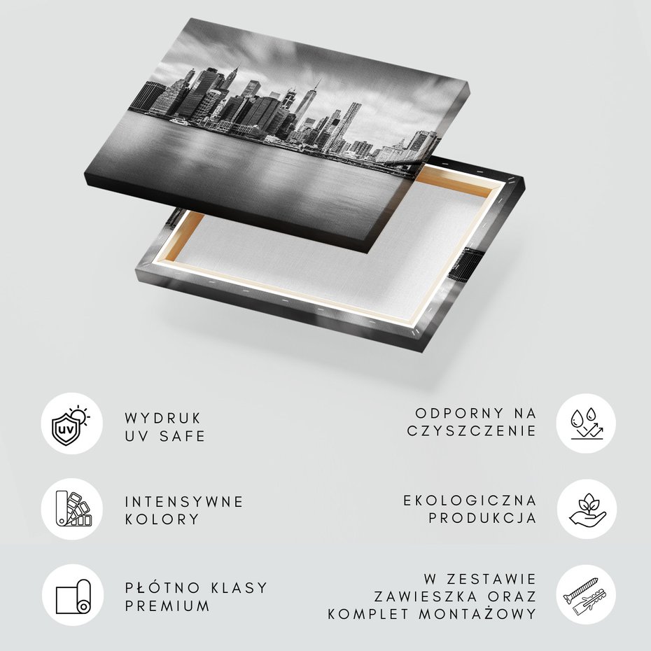 Obraz na płótnie - miasto, budynki, panorama