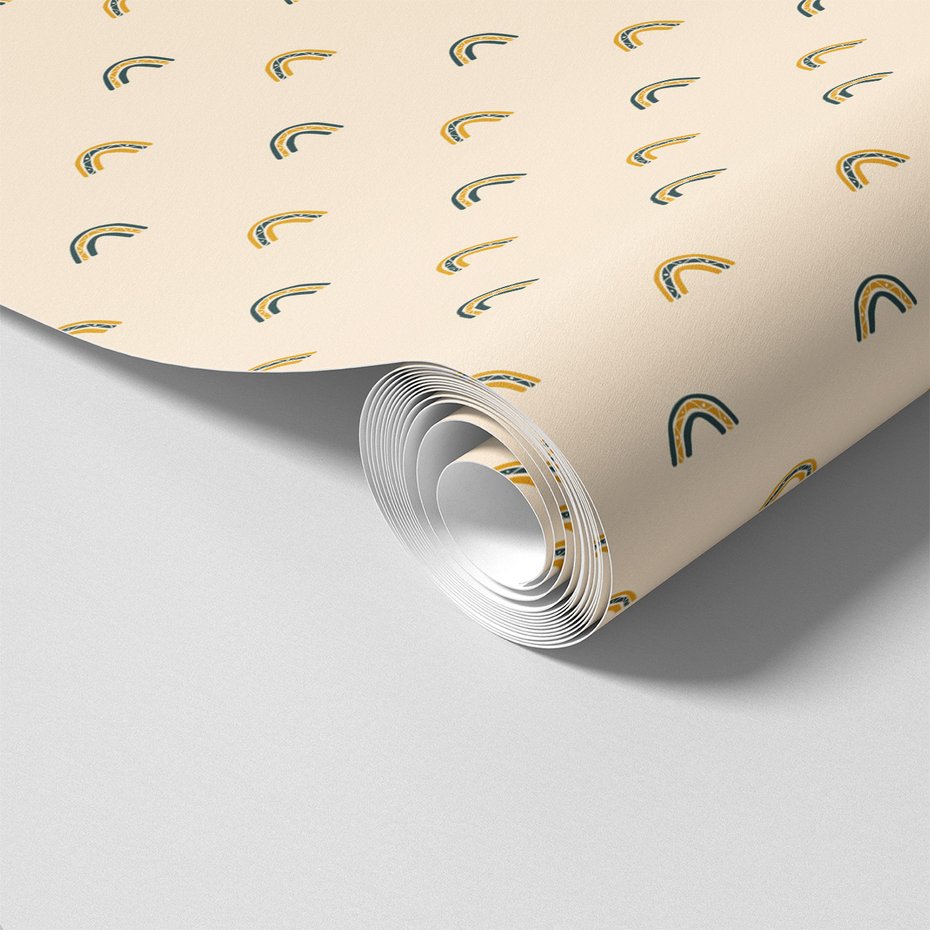 Tapeta - dziecięca, łuki, deseń,