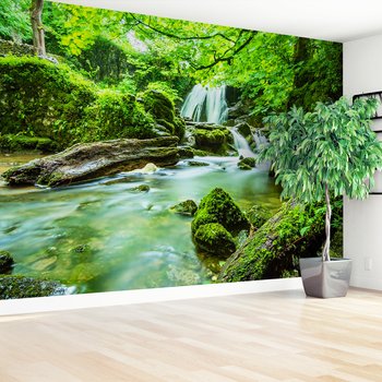 Fototapeta - wodospad, natura, zieleń