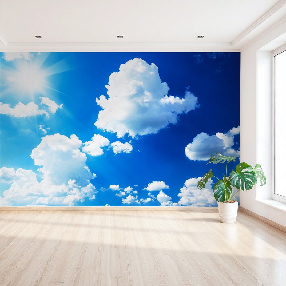 Fototapeta - niebo, chmury, słońce