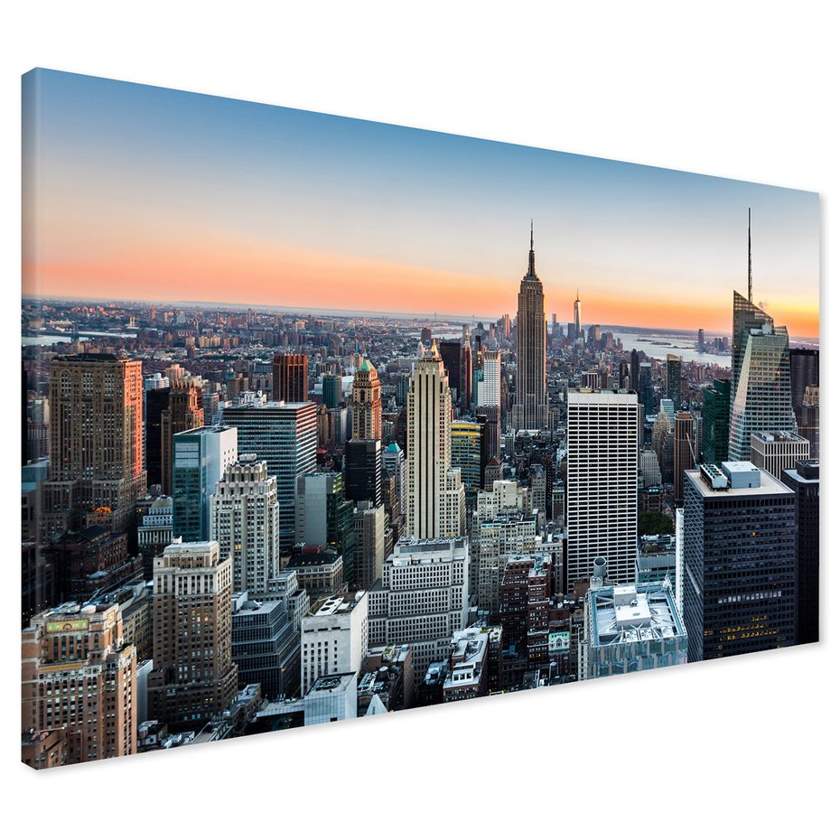 Obraz na płótnie - miasto, drapacze chmur, panorama