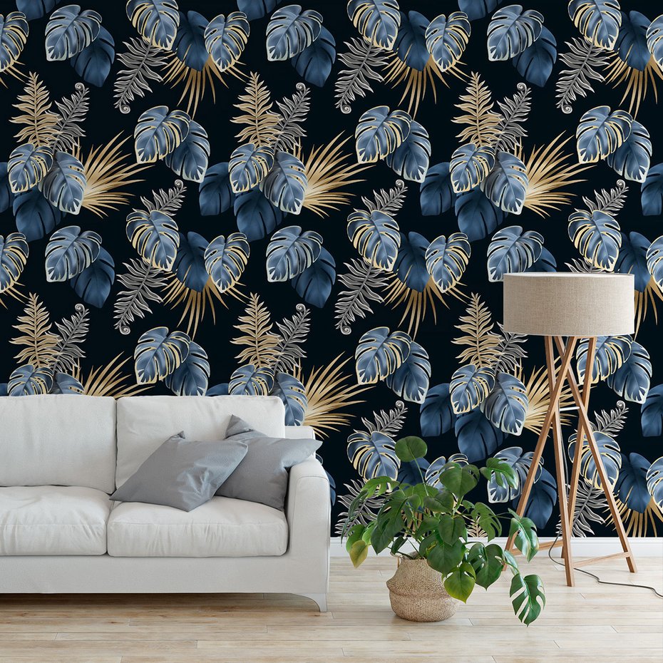 Tapeta - liście, natura, elegancja