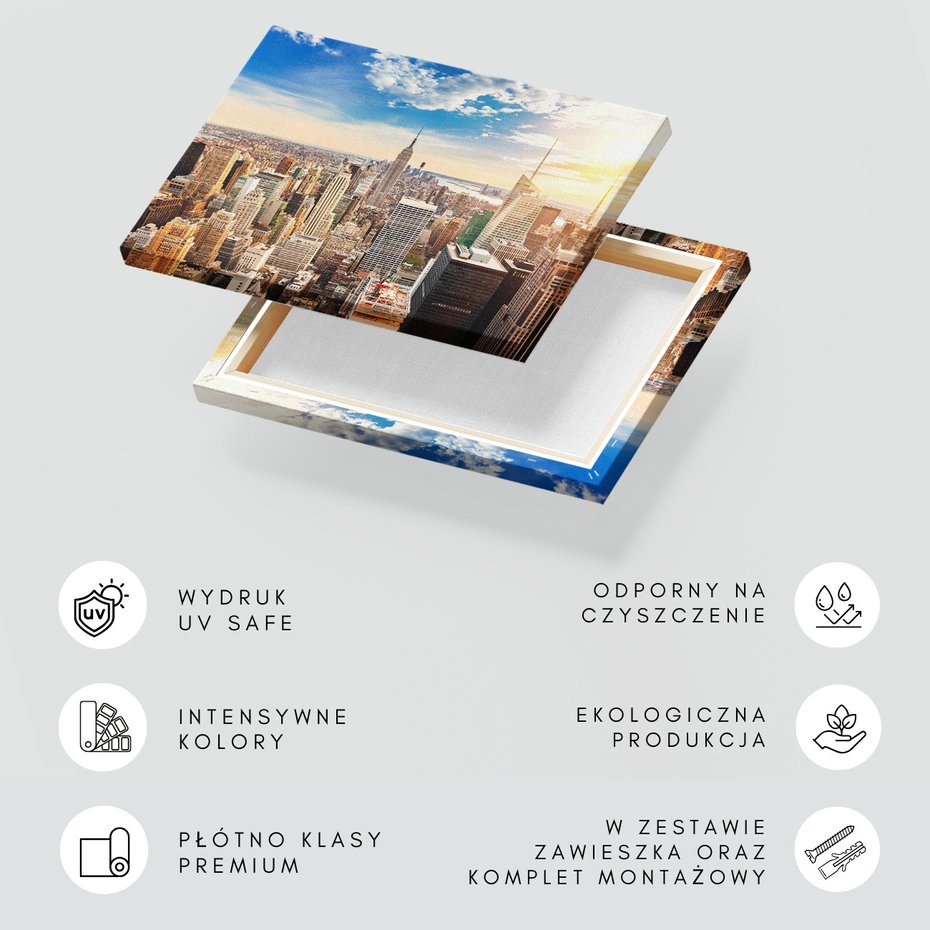 Obraz na płótnie - miasto, budynki, panorama