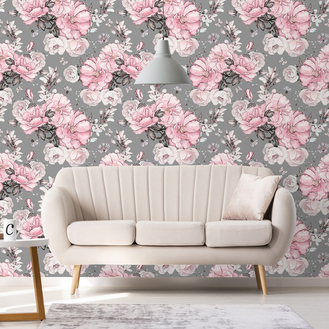 Tapeta - kwiaty, róże, motyle