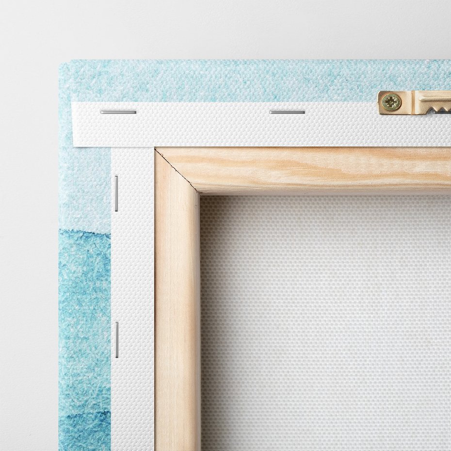 Obraz na płótnie - abstrakcja, gradient, niebieski