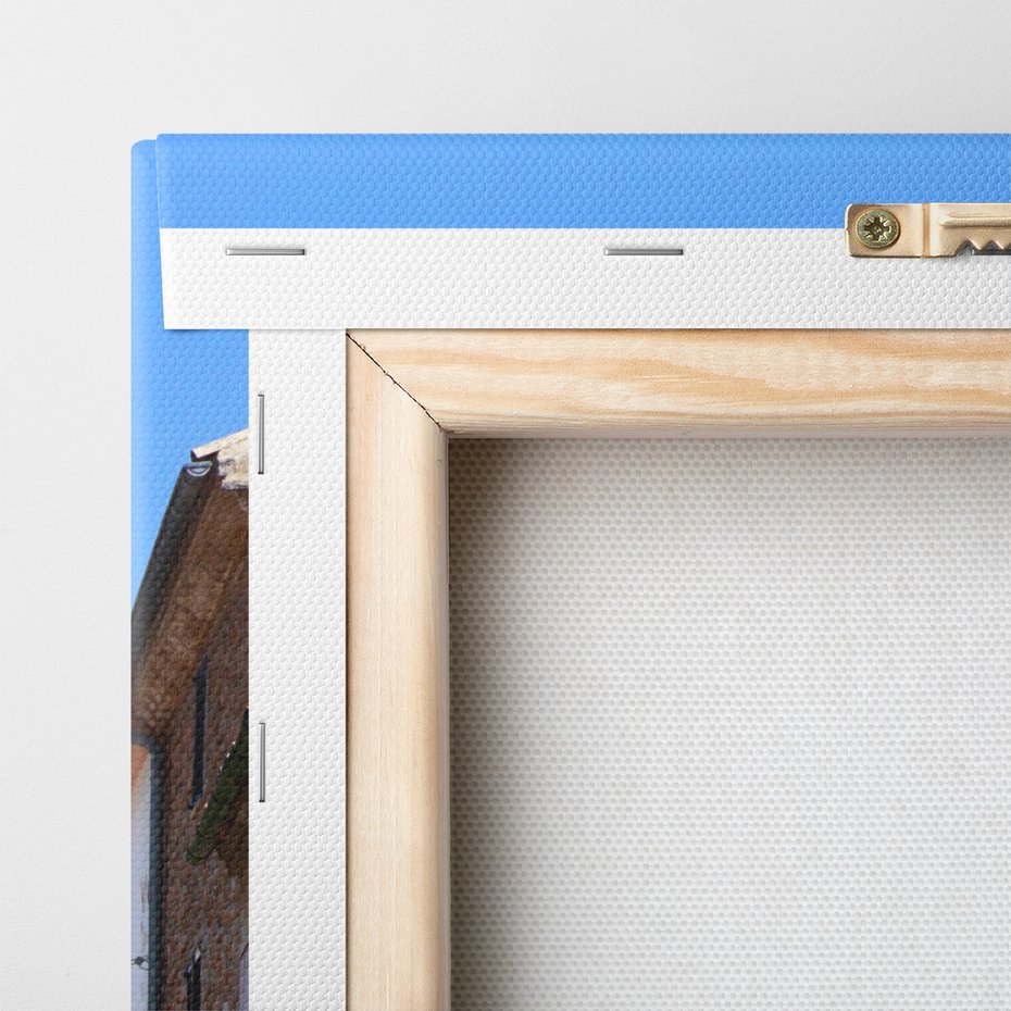 Obraz na płótnie - uliczka, miasto, budynki