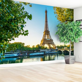 Fototapeta - Paryż, Wieża Eiffla, rzeka