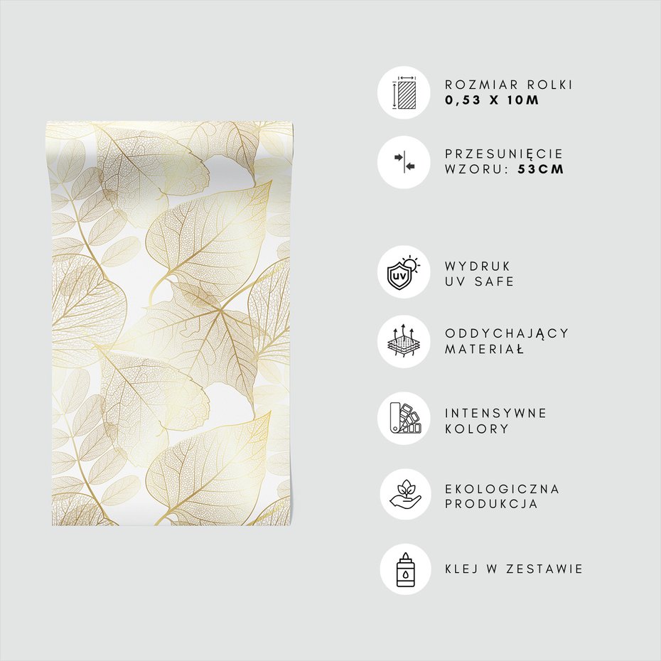 Tapeta - liście, ornament, tło