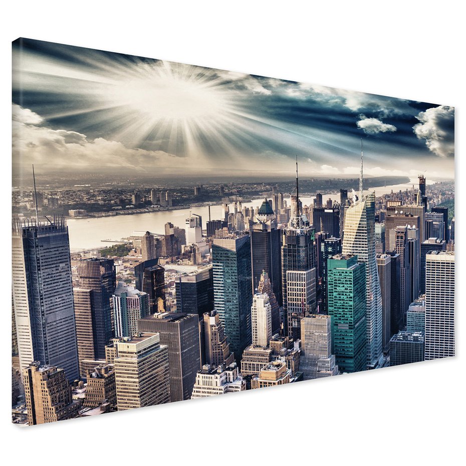 Obraz na płótnie - miasto, budynki, niebo