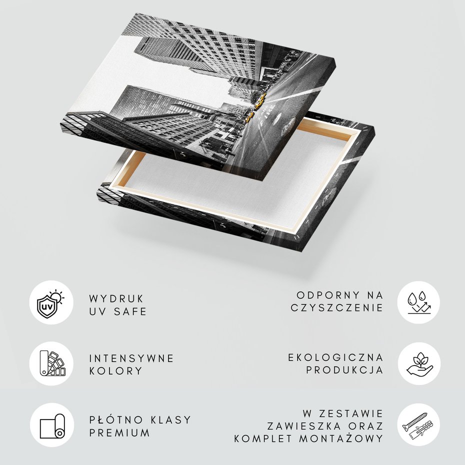 Obraz na płótnie - miasto, ulica, budynki