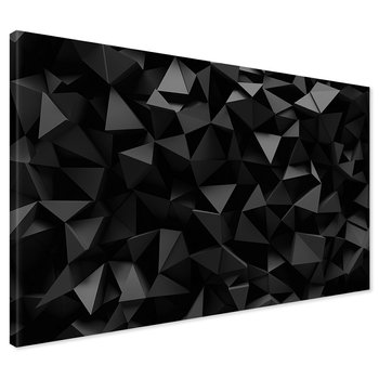Obraz na płótnie - abstrakcja, trójkąty, ciemny