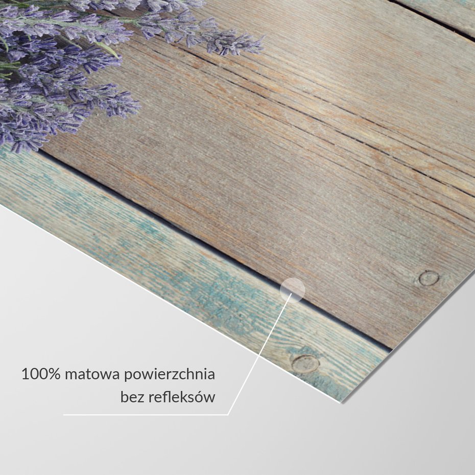 Fototapeta - lawenda, kwiaty, drewno