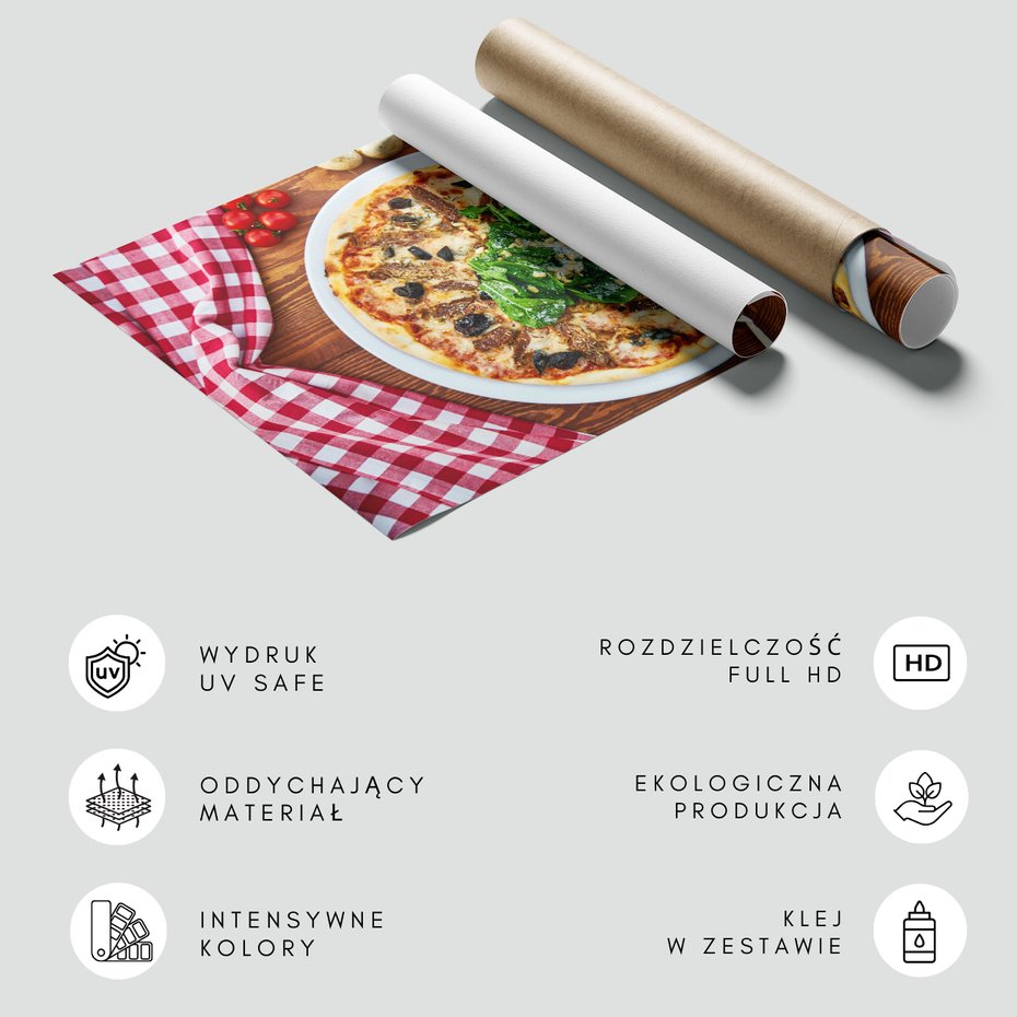 Fototapeta - pizza, jedzenie, włoska