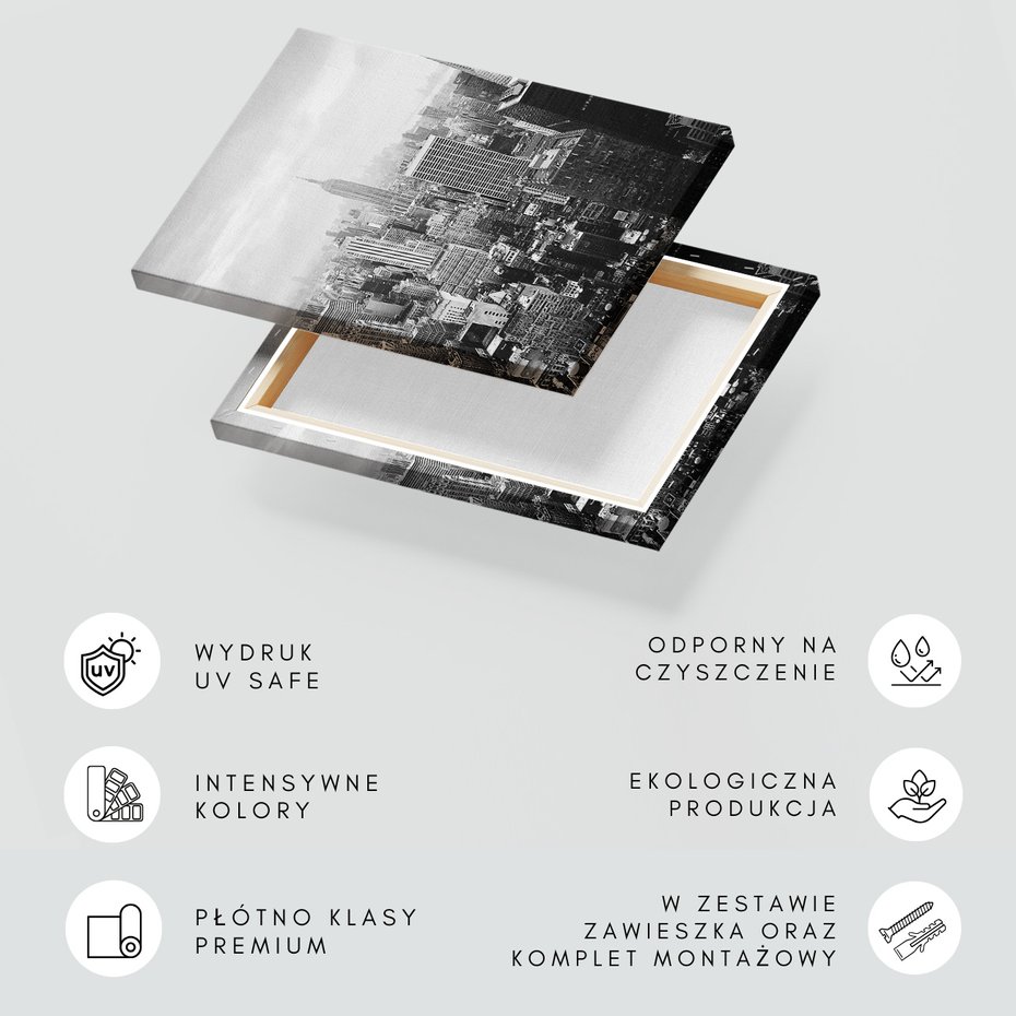 Obraz na płótnie - miasto, budynki, panorama