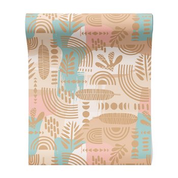 Tapeta - liście, kształty, abstrakcja