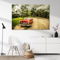 Obraz na płótnie - samochód, vintage, natura