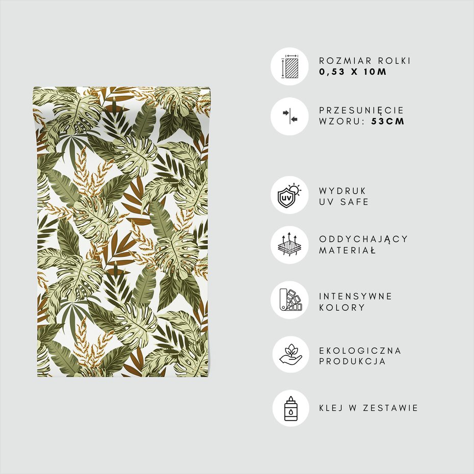 Tapeta - liście, monstera, tropikalny