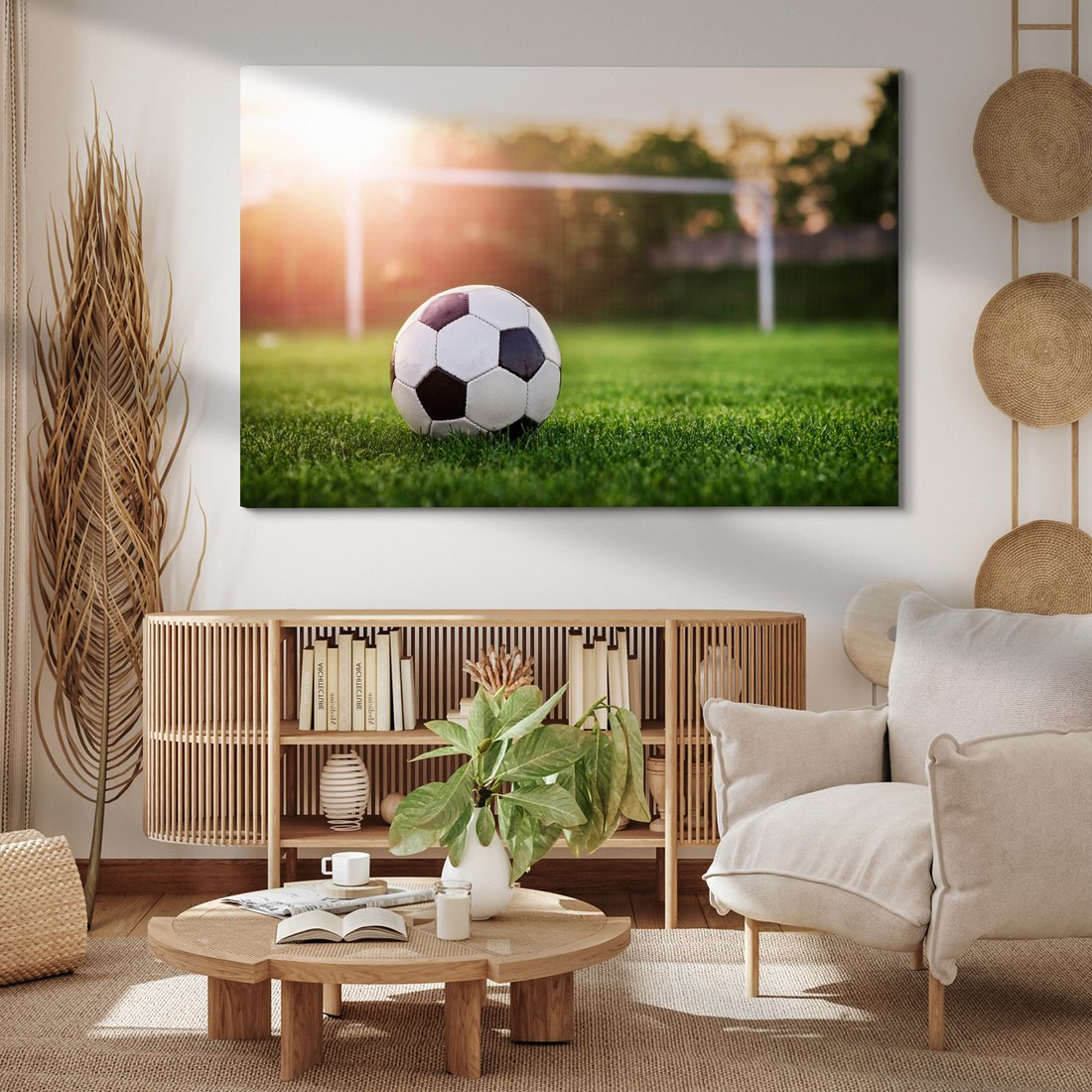 Obraz na płótnie - piłka, trawa, sport