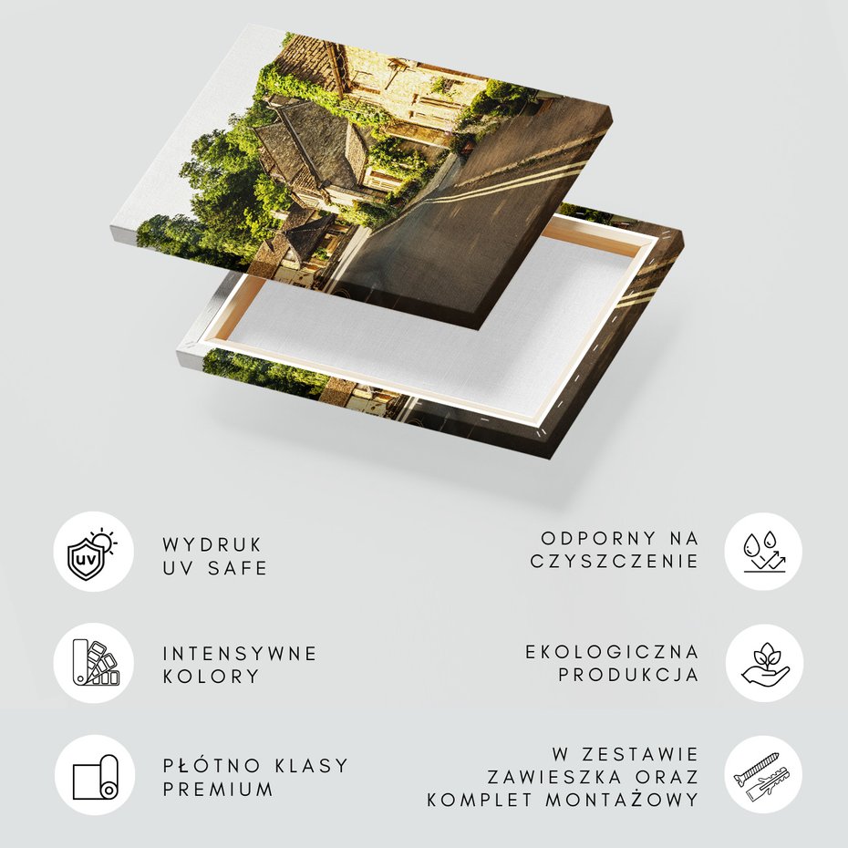 Obraz na płótnie - ulica, miasto, budynki