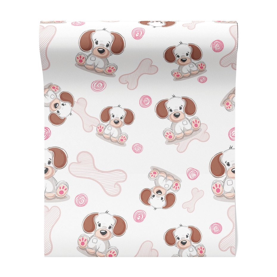 Tapeta - dziecięca, pies, kość,