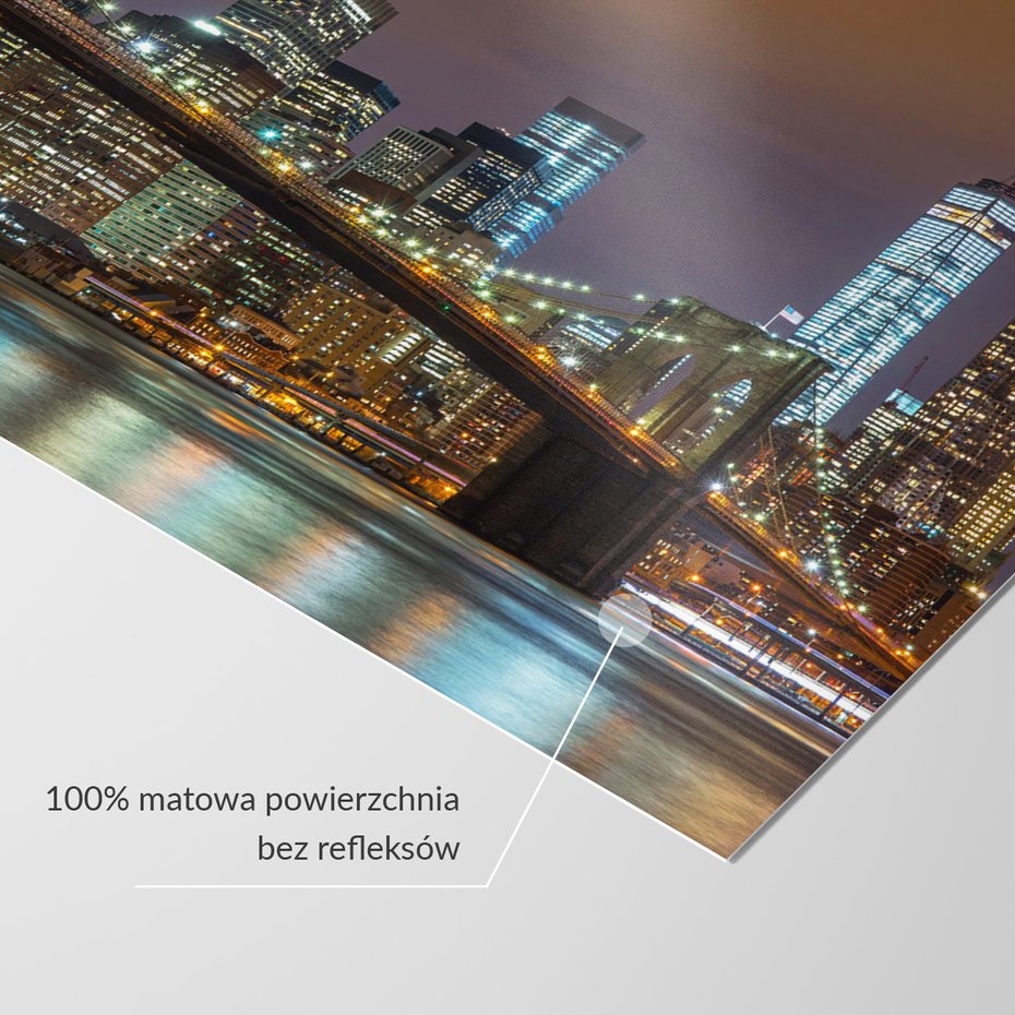 Fototapeta - miasto, most, noc