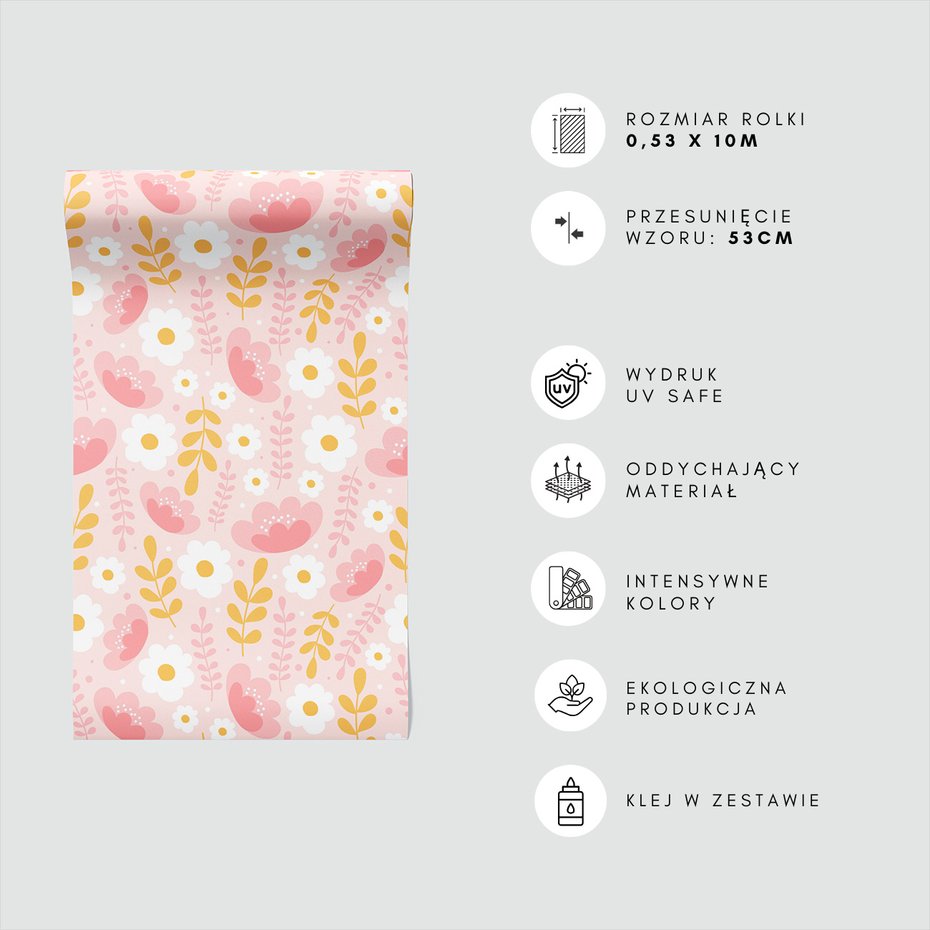 Tapeta - kwiaty, liście, tło