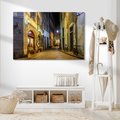 Obraz na płótnie - ulica, noc, miasto