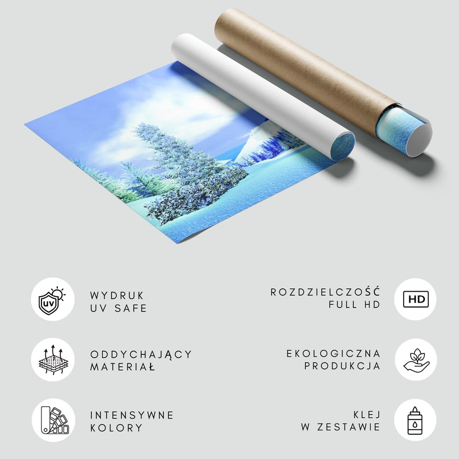 Fototapeta - zima, śnieg, góry