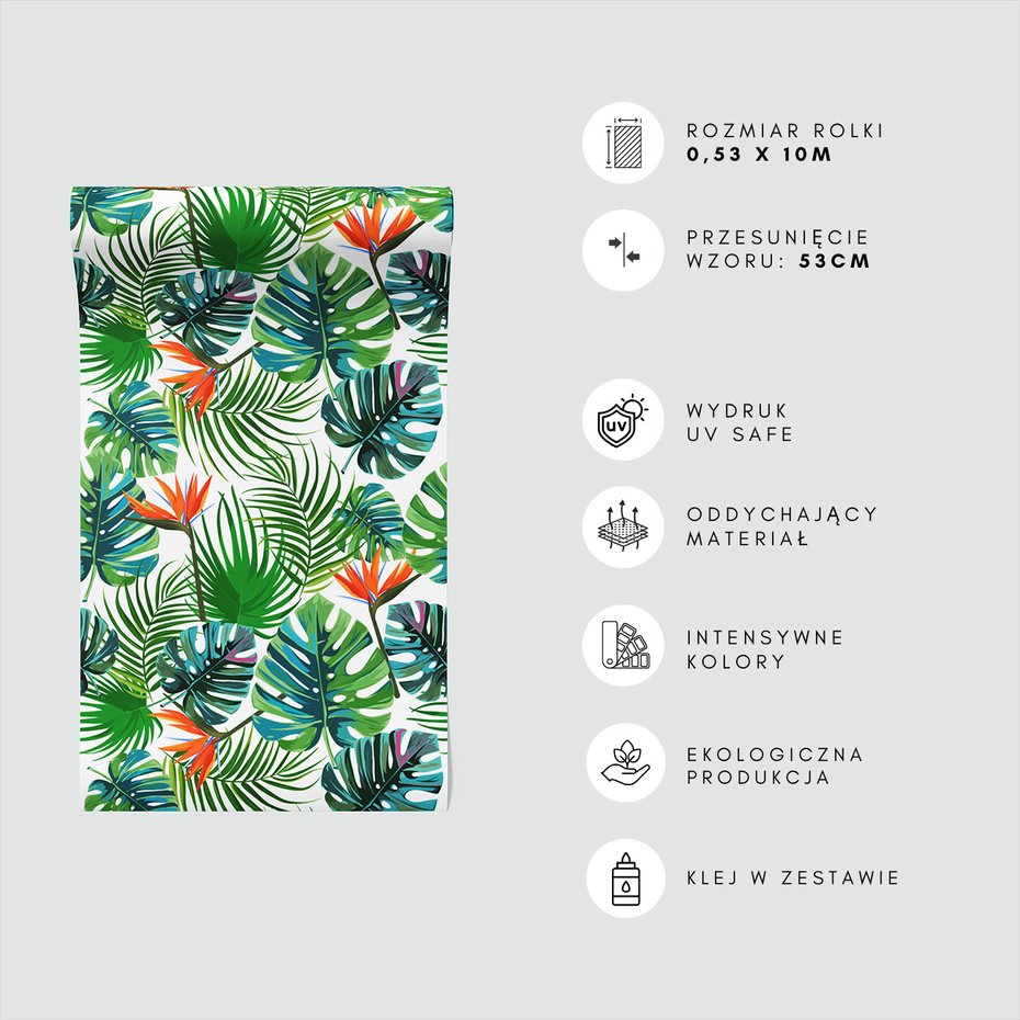 Tapeta - liście, kwiaty, tropiki