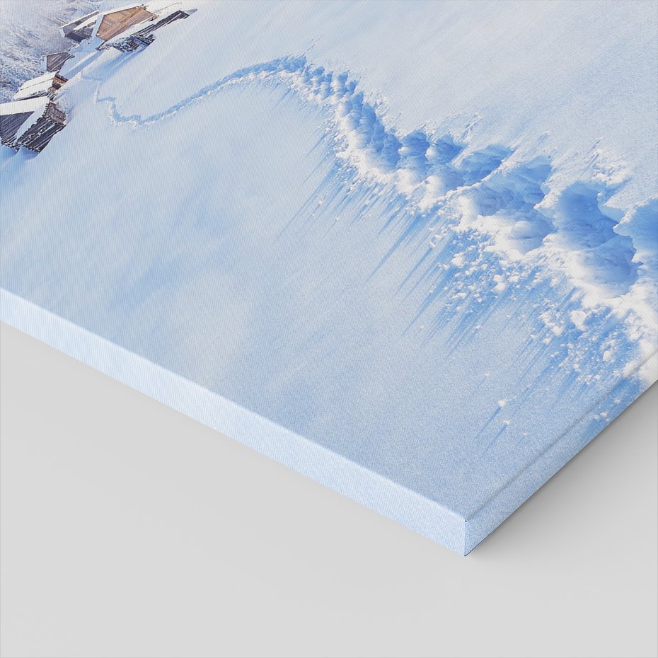 Obraz na płótnie - zima, śnieg, góry