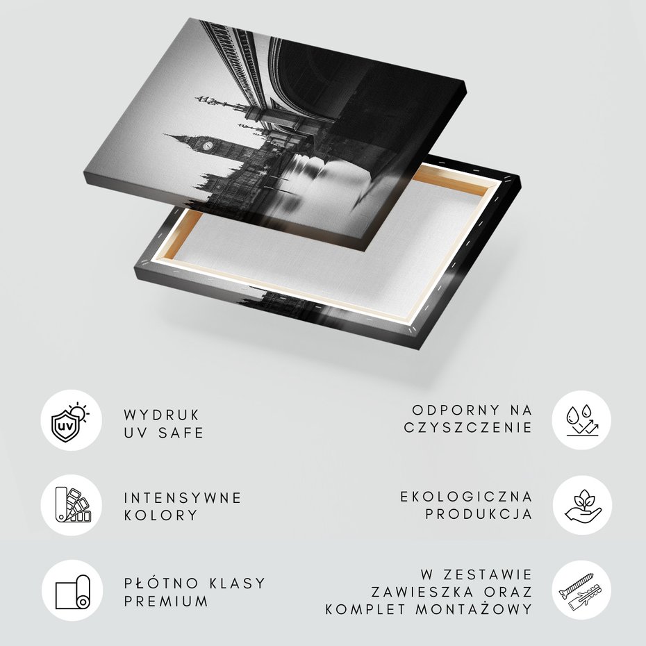 Obraz na płótnie - miasto, most, Big Ben