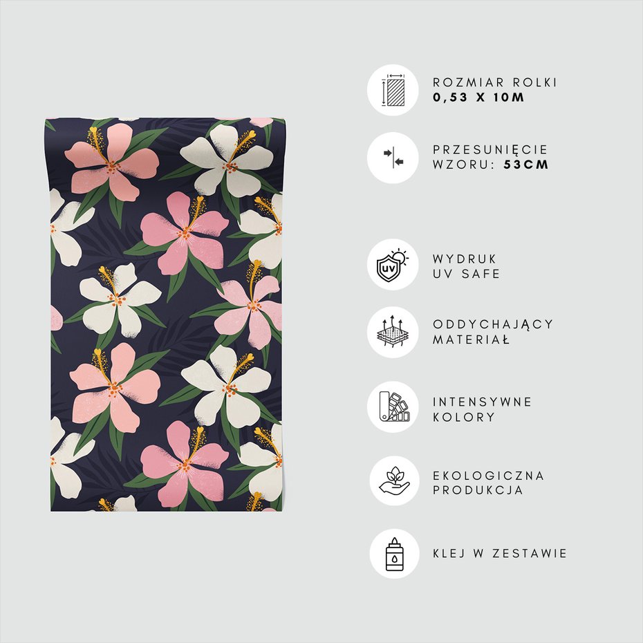 Tapeta - kwiaty, liście, tropiki