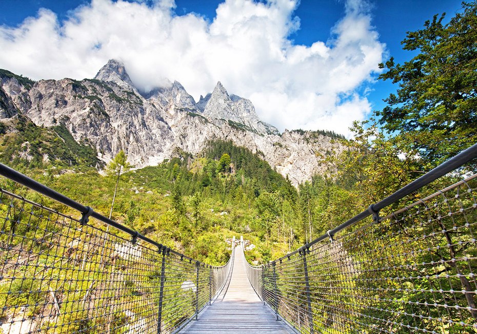 Fototapeta - most, góry, krajobraz