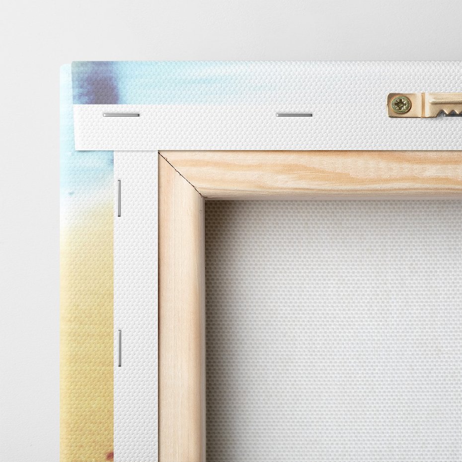 Obraz na płótnie - piasek, ślady, plaża