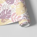 Tapeta - liście, monstera, pastelowy