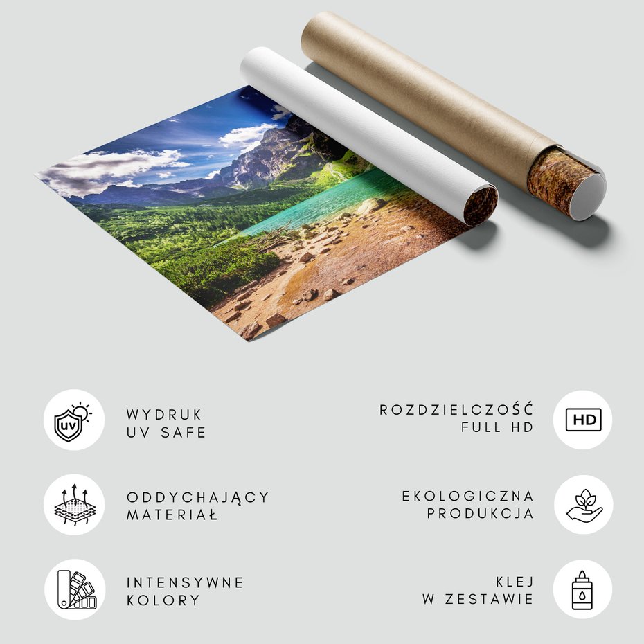 Fototapeta - góry, jezioro, krajobraz