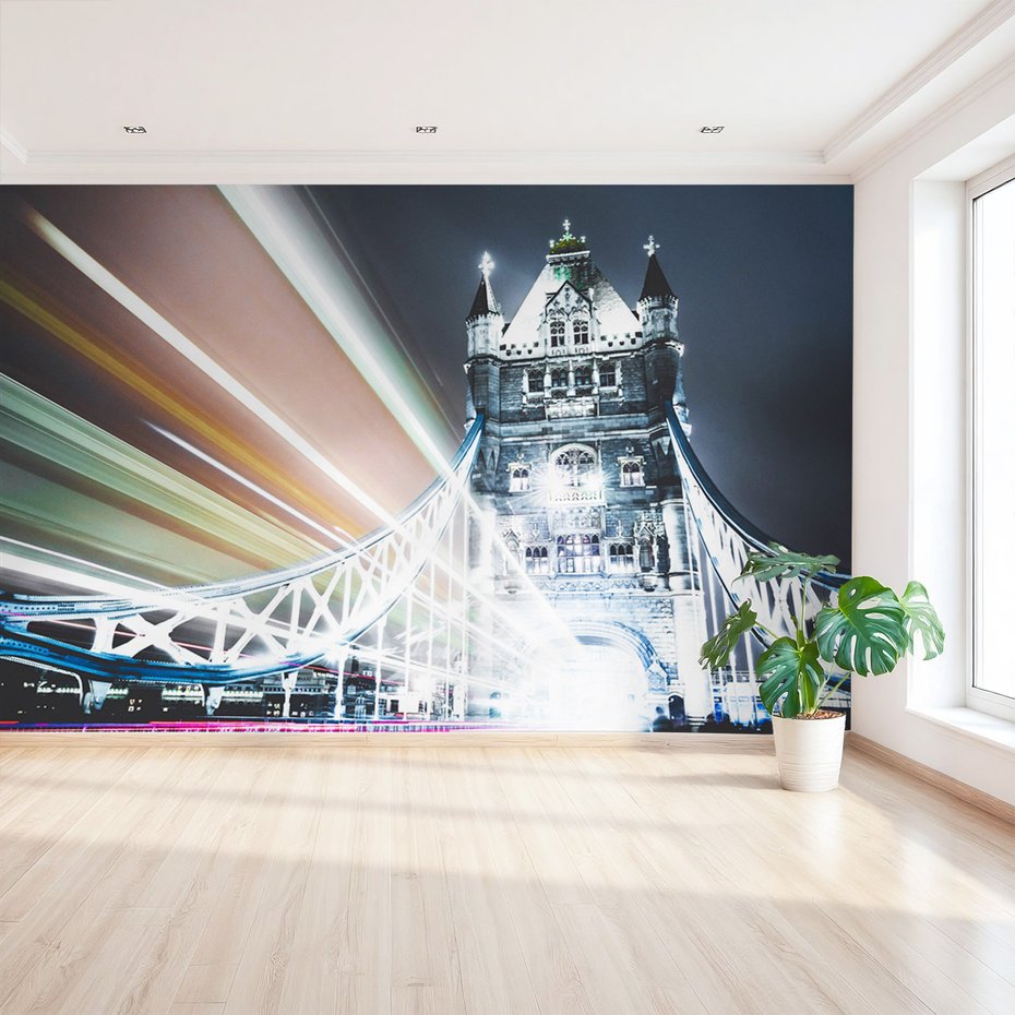 Fototapeta - most, miasto, noc