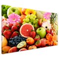 Obraz na płótnie - owoce, kwiaty, jedzenie