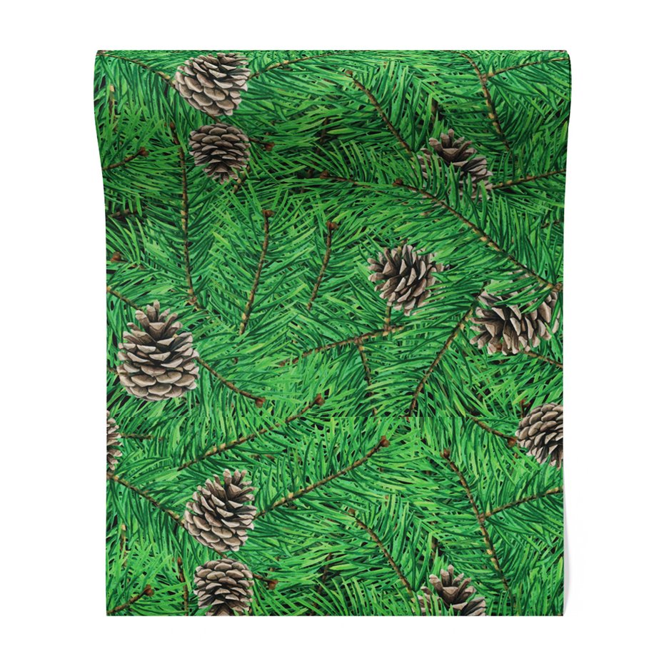 Tapeta - szyszki, igliwie, gałęzie