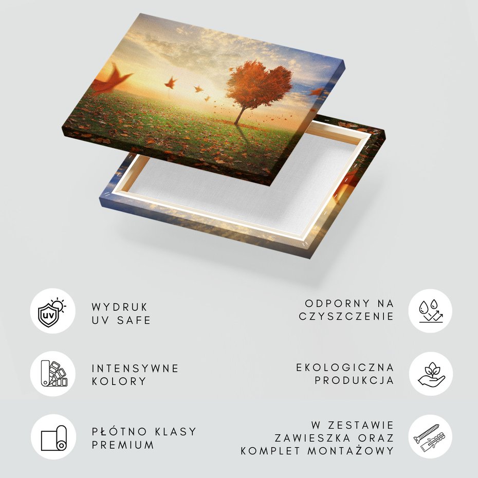 Obraz na płótnie - jesień, drzewo, liście