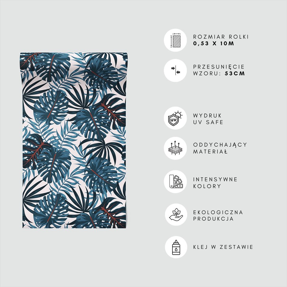 Tapeta - liście, monstera, tropikalny